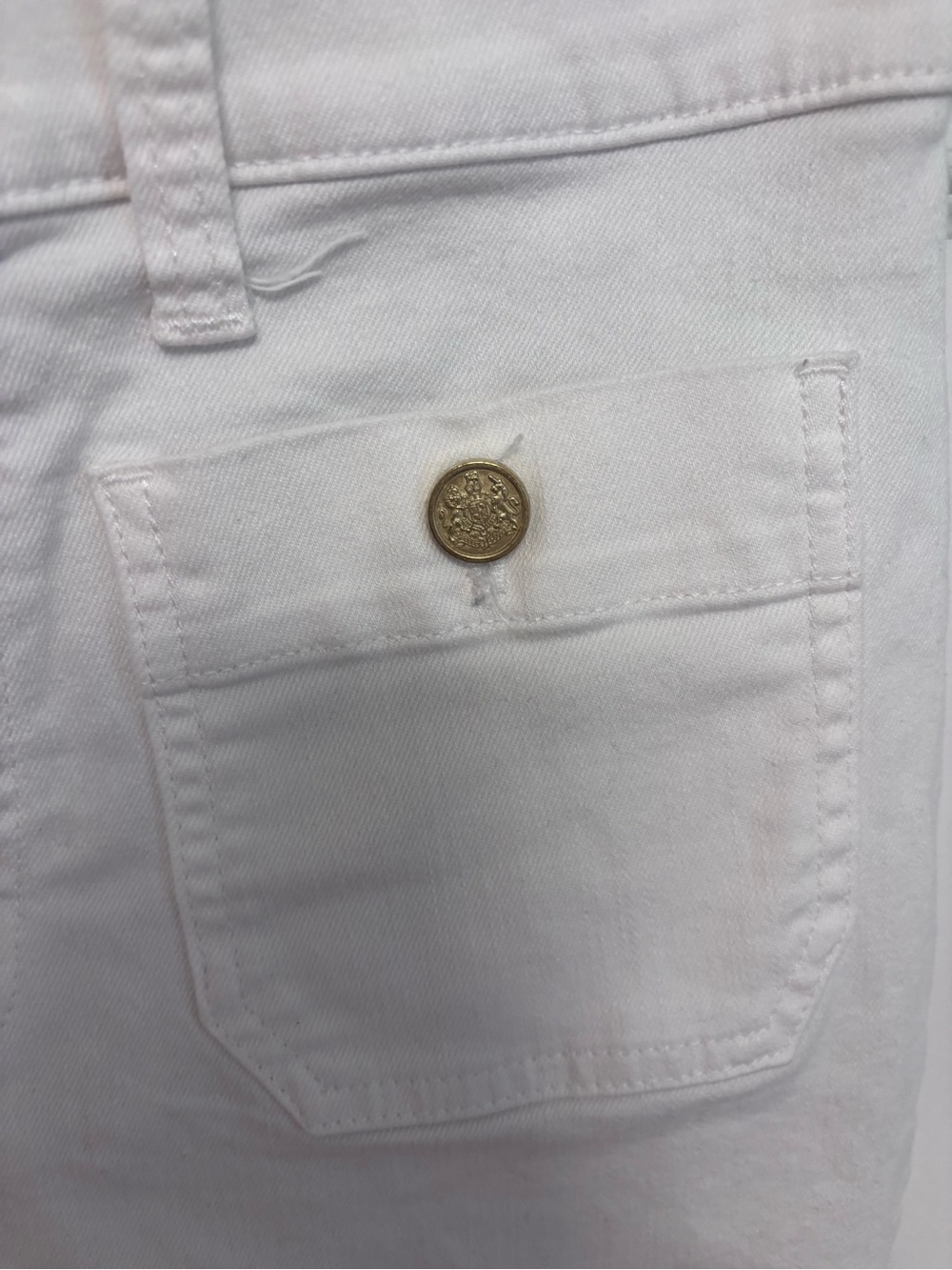 J. Crew Full length Slim White Wide Leg Jeans in white - Picture 6 of 15